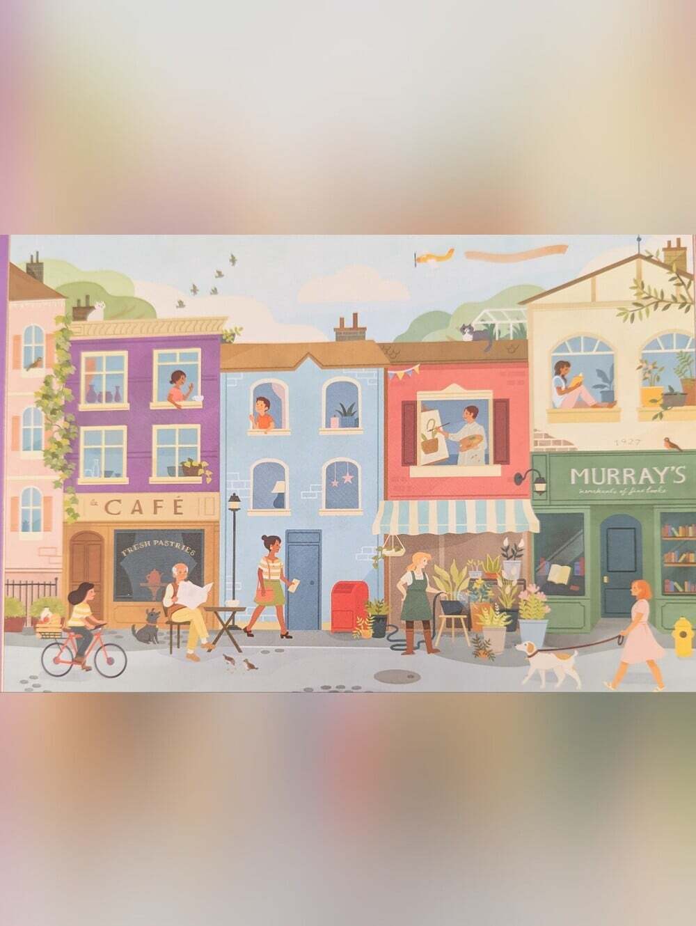 NEW IN BOX Hobbry "Hello Neighbour" Neighborhood Scene 500-Piece Puzzle - Picture 2 of 7